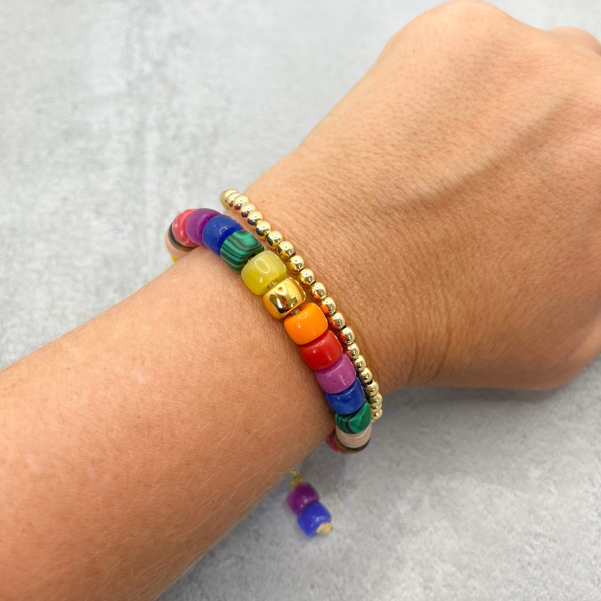 Subtle rainbow deals bracelet